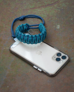 Premium Phone Strap Navy Diamond Blue